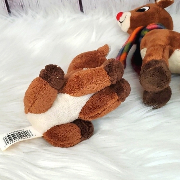 Christmas Rudolph the Red Nosed Sings Reindeer Stocking Stuffer Stuffed Animal - Picture 15 of 15